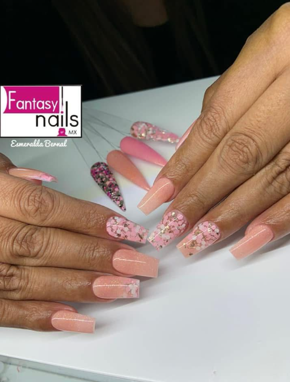 COLECCION ACRILICOS ROSE FANTASY NAILS